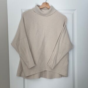 Amazon Cream Cowl Neck Sweater